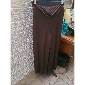 Versailles Brown Palazzo Pants size L NWT